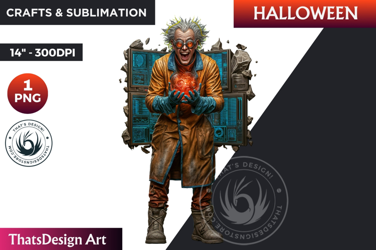 Mad Scientist Clipart Image 6