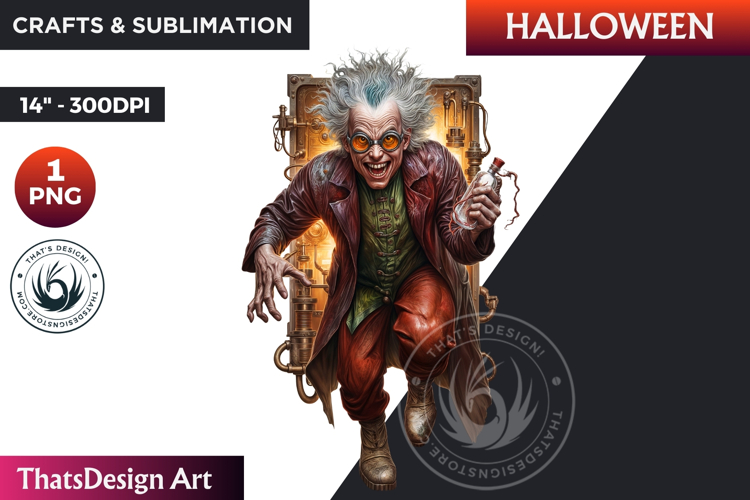 Mad Scientist Clipart Image 3