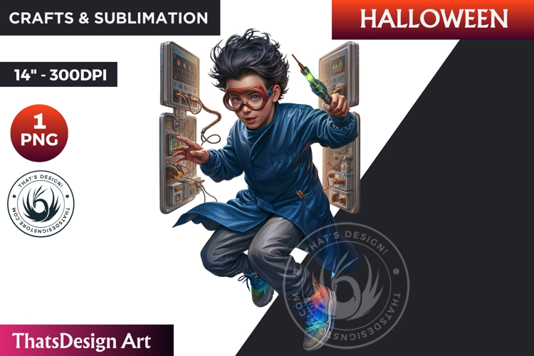 Mad Scientist Clipart Image 6