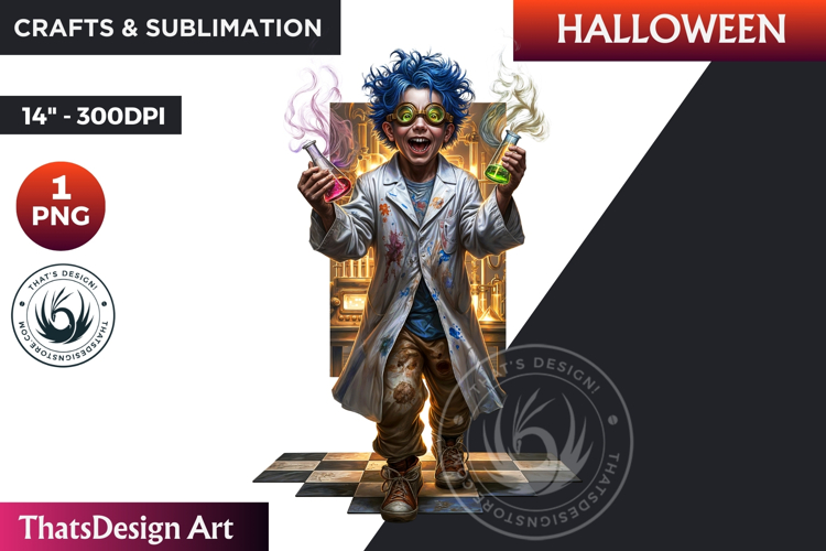 Mad Scientist Clipart Image 2
