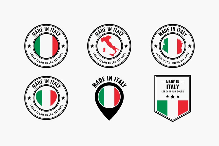 Made in Italy Editable Logo Badges example image 1