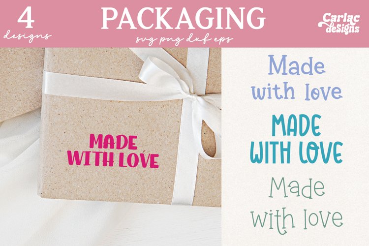 Made With Love SVG