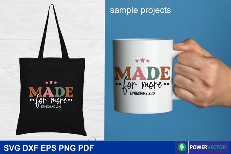 Made for More Ephesians 2:10 SVG, Bible Verse Craft File