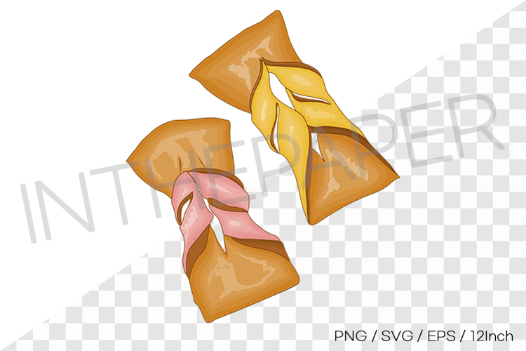 Knot shaped crispy maejaggwa PNG SVG Korean snack clipart