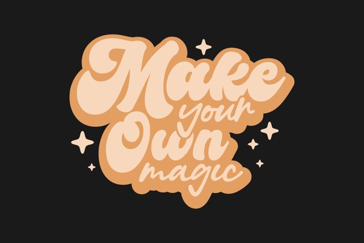 Magic Retro Vintage Halloween T-shirt Design