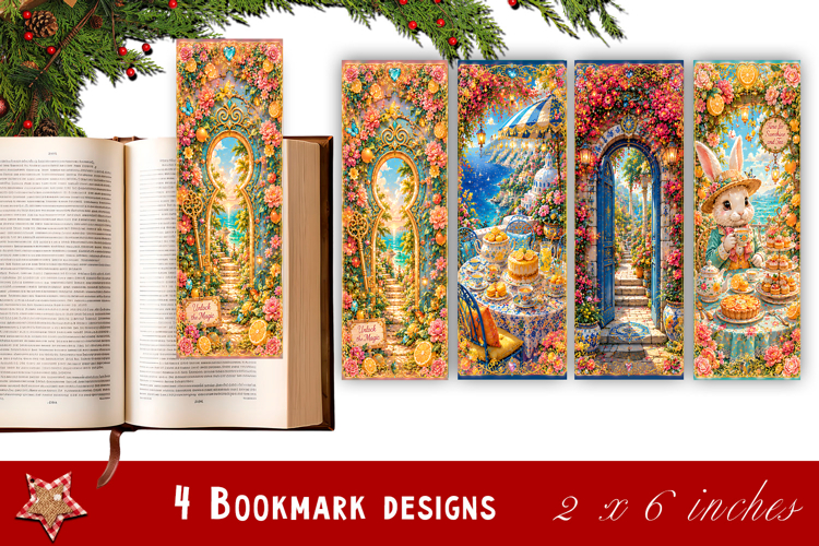 Fancy fabulous bookmarks, Sublimation Printable