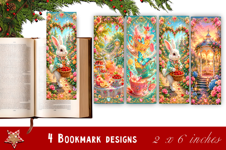Fancy fabulous bookmarks, Sublimation Printable