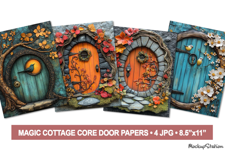 Magic Door Junk Journal Pages | Whimsical Scrapbooking JPG