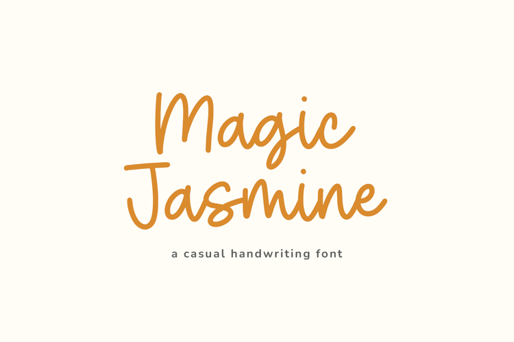 Magic Jasmine - Casual Handwriting Font