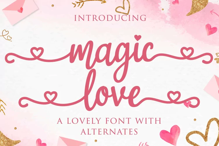 Magic Love - A Wedding Font