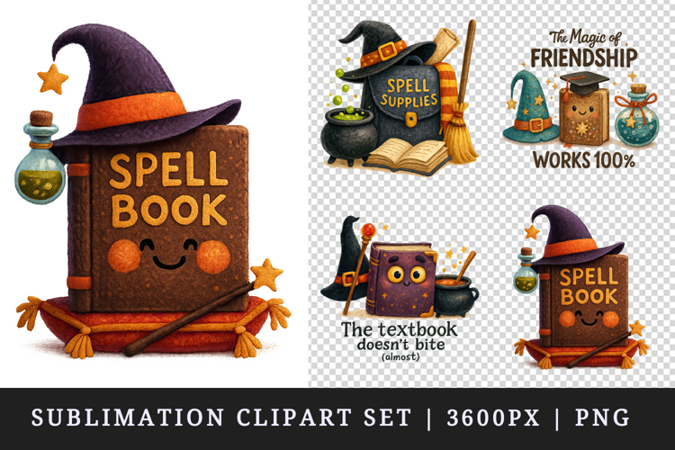 Magic School clipart printable sublimation design png