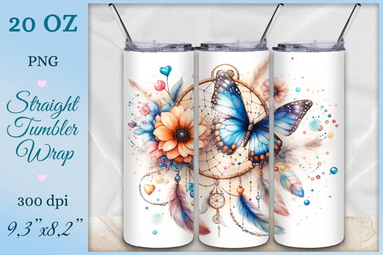 Transform your tumbler into a mystical wonderland with this enchanting sublimation design featuring a magical dream catcher. Dive into a world of fantasy and inspiration with every sip. Let your imagination soar.