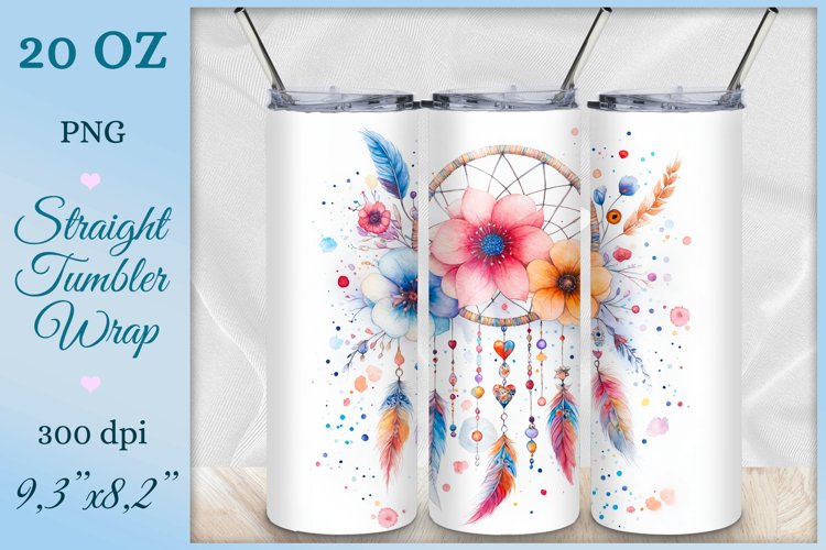 Transform your tumbler into a mystical wonderland with this enchanting sublimation design featuring a magical dream catcher. Dive into a world of fantasy and inspiration with every sip. Let your imagination soar.