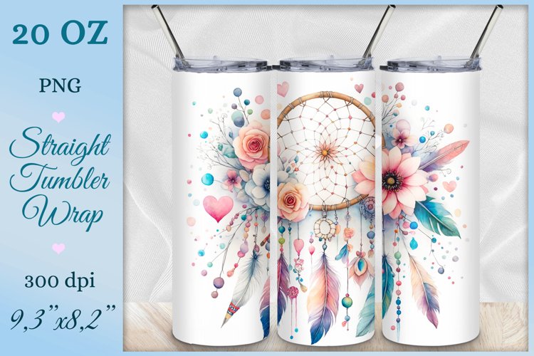 Transform your tumbler into a mystical wonderland with this enchanting sublimation design featuring a magical dream catcher. Dive into a world of fantasy and inspiration with every sip. Let your imagination soar.