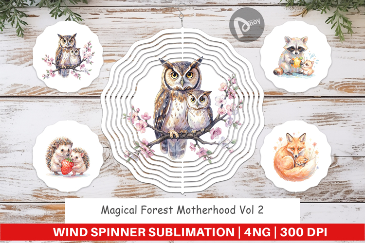 Magical Forest Motherhood Wind Spinner