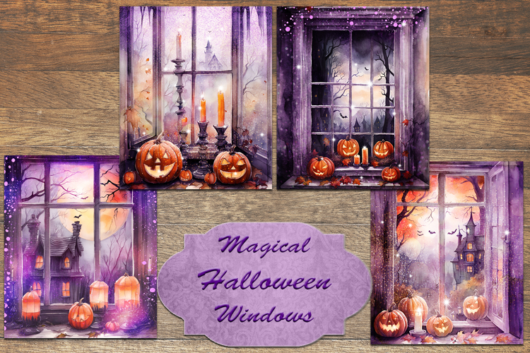 Magical Halloween Windows