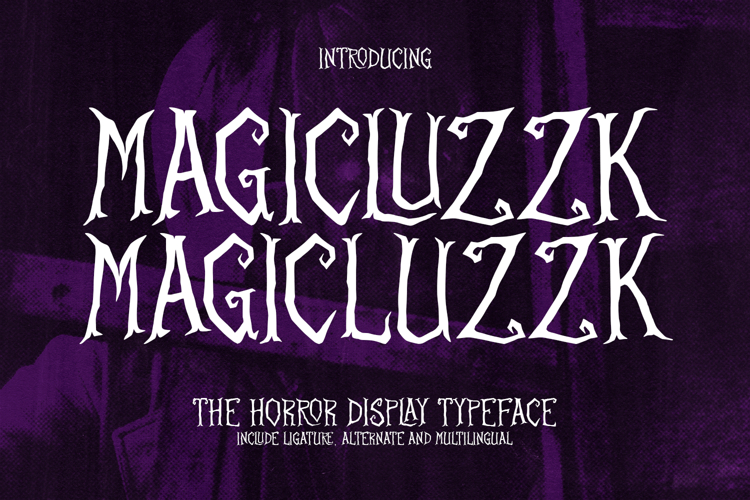 Magicluzzk Gothic Horror Display Font