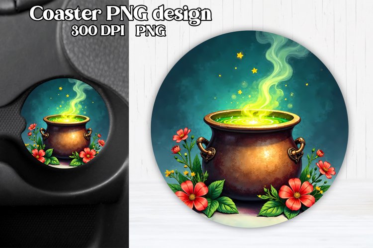Magic car coaster sublimation | Mystical coaster PNG