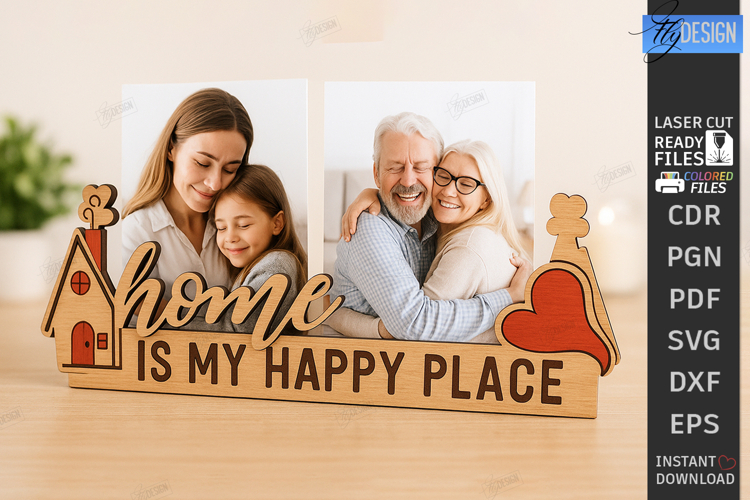 Magnet Photo Holder Laser Cut|Desk Photo Holder|Photo Stand