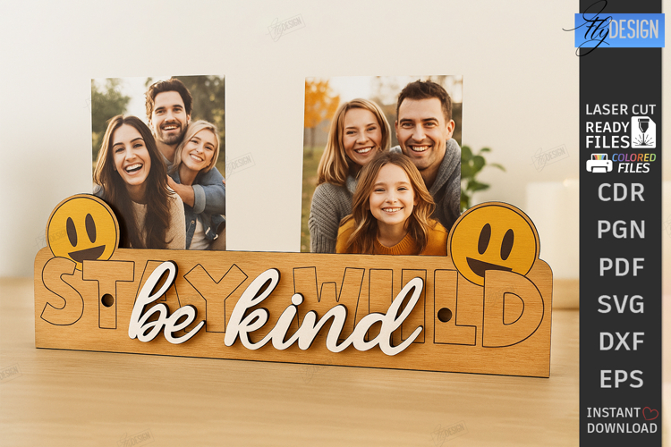 Magnet Photo Holder Laser Cut|Desk Photo Holder|Photo Stand