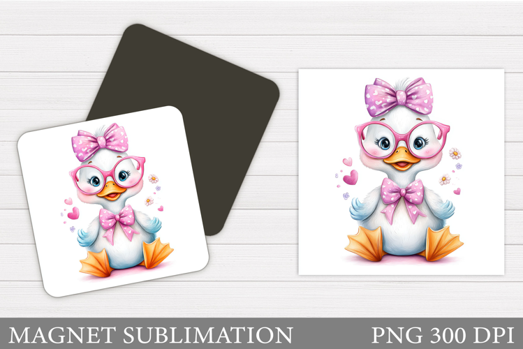 Cute Goose Sublimation. Cute Goose Magnet Design