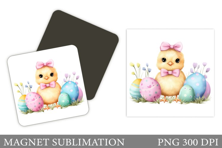 Easter Chick Magnet Design. Chick Easter Magnet Sublimation