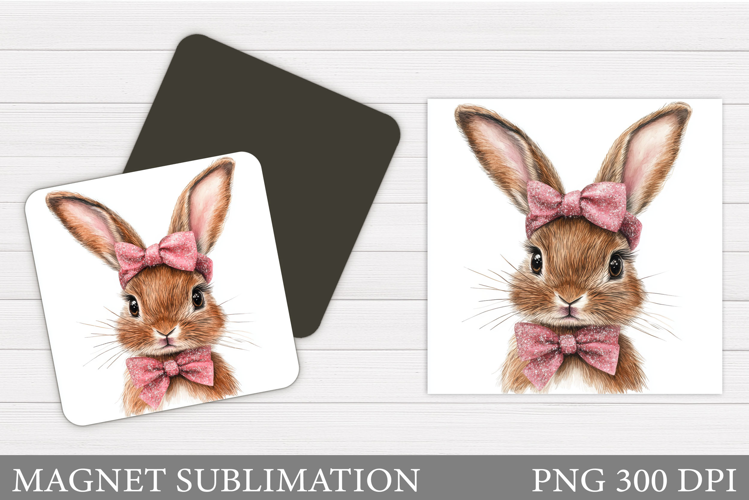 Cute Bunny Magnet Design. Cute Bunny Sublimation