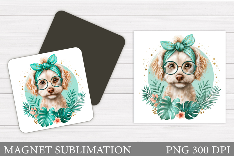 Cute Dog Magnet Design. Cute Dog Sublimation