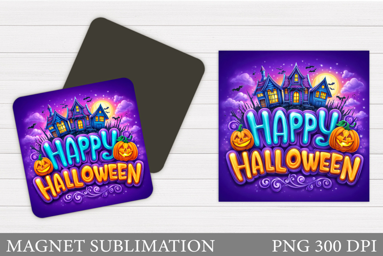 Halloween Magnet Sublimation. Halloween Pumpkin Magnet