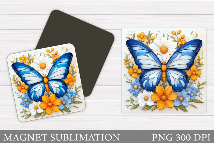 Butterfly Magnet Design. Butterfly Sublimation