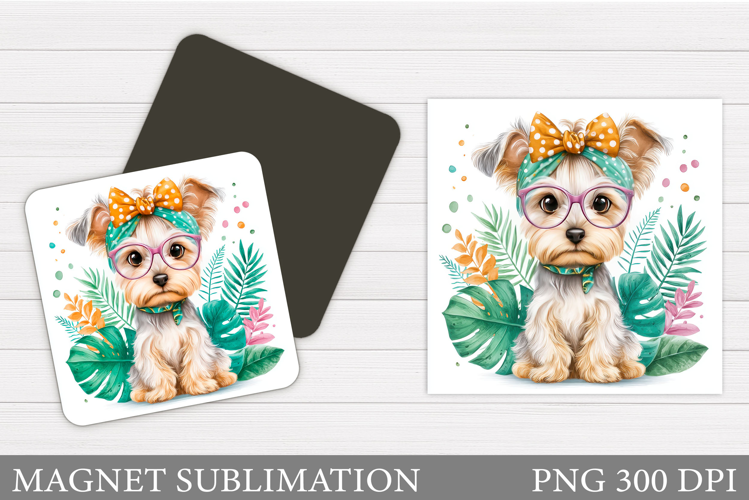 Cute Dog Magnet Design. Cute Dog Sublimation