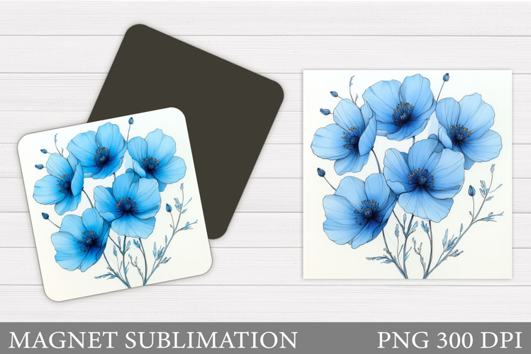 Blue Flowers Clipart Image 14