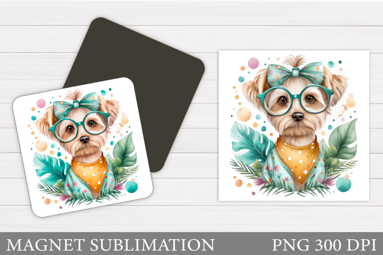 Cute Dog Magnet Design. Cute Dog Sublimation