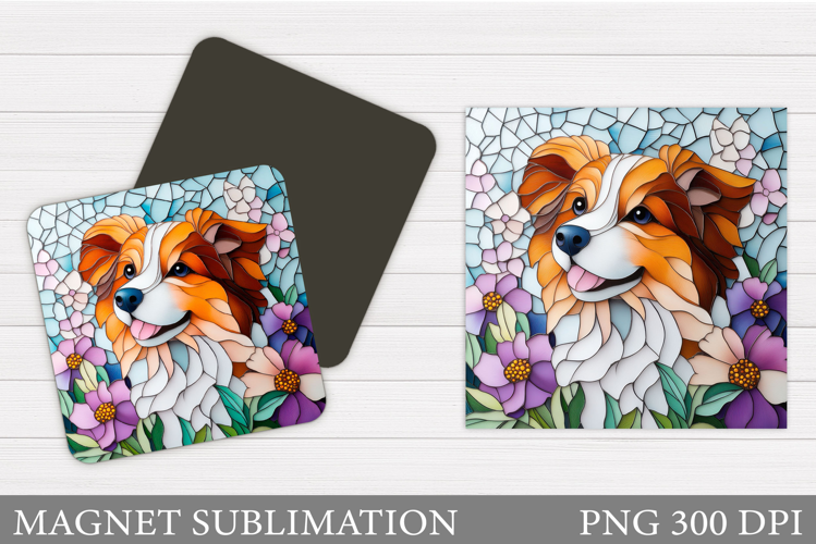 Cute Dog Magnet Design. Cute Dog Sublimation