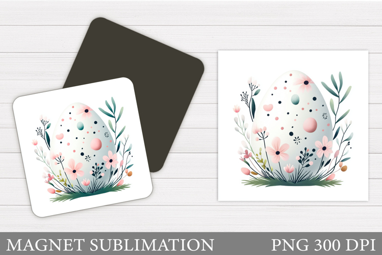 Easter Egg Magnet Sublimation. Easter Magnet Design