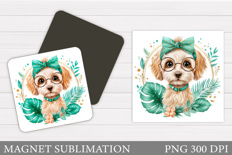 Cute Dog Magnet Design. Cute Dog Sublimation