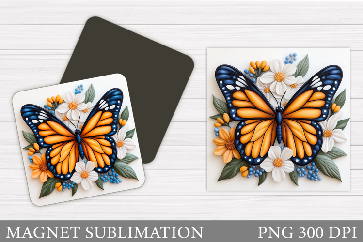 Butterfly Magnet Design. Butterfly Sublimation