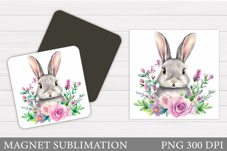 Cute Bunny Magnet Design. Cute Bunny Sublimation
