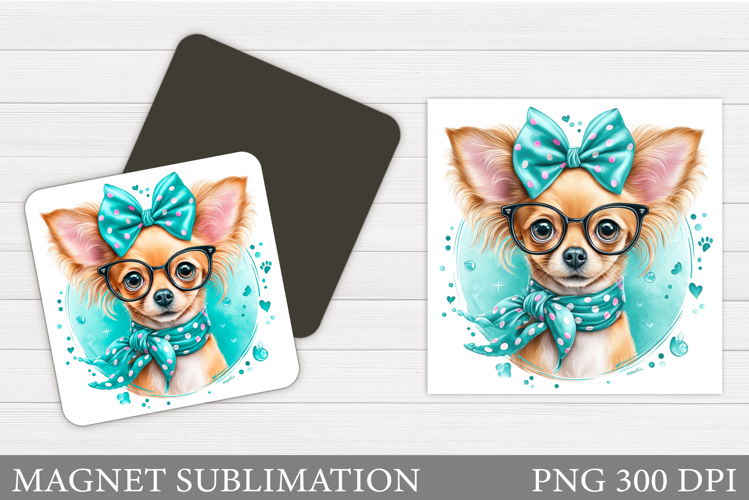 Cute Dog Magnet Design. Cute Dog Sublimation