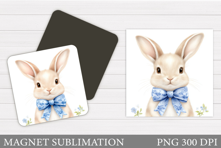 Cute Bunny Magnet Design. Cute Bunny Sublimation