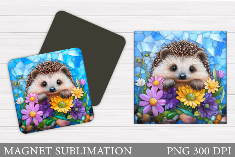 Cute Hedgehog Magnet Design. Cute Hedgehog Sublimation