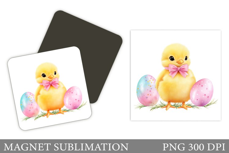 Easter Chick Magnet Design. Chick Easter Magnet Sublimation