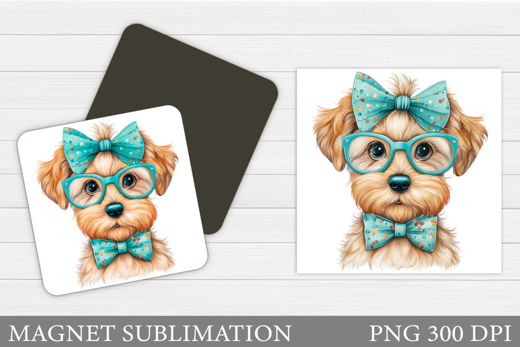 Cute Dog Magnet Design. Cute Dog Sublimation