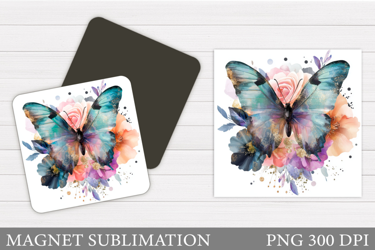 Butterfly Magnet Design. Butterfly Magnet Sublimation
