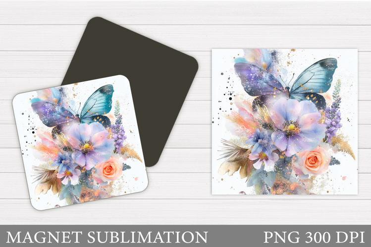 Butterfly Magnet Design. Butterfly Magnet Sublimation