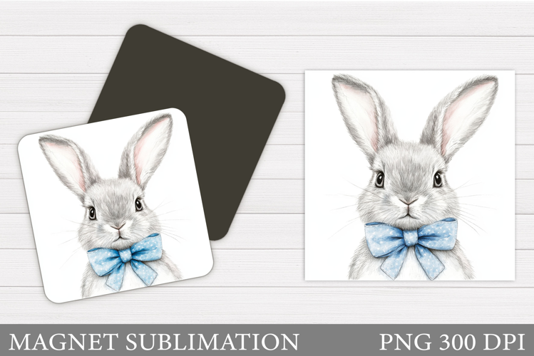 Cute Bunny Magnet Design. Cute Bunny Sublimation