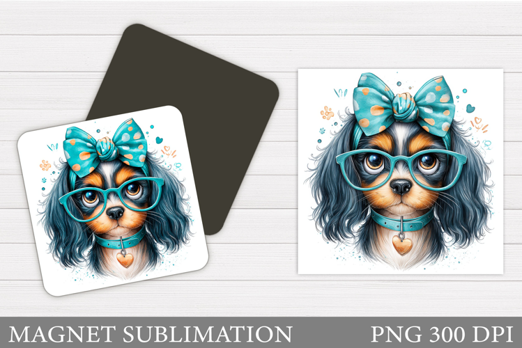Cute Dog Magnet Design. Cute Dog Sublimation