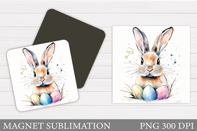 Easter Bunny Magnet Design. Easter Magnet Sublimation