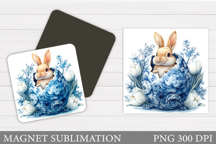 Easter Bunny Magnet Design. Easter Magnet Sublimation