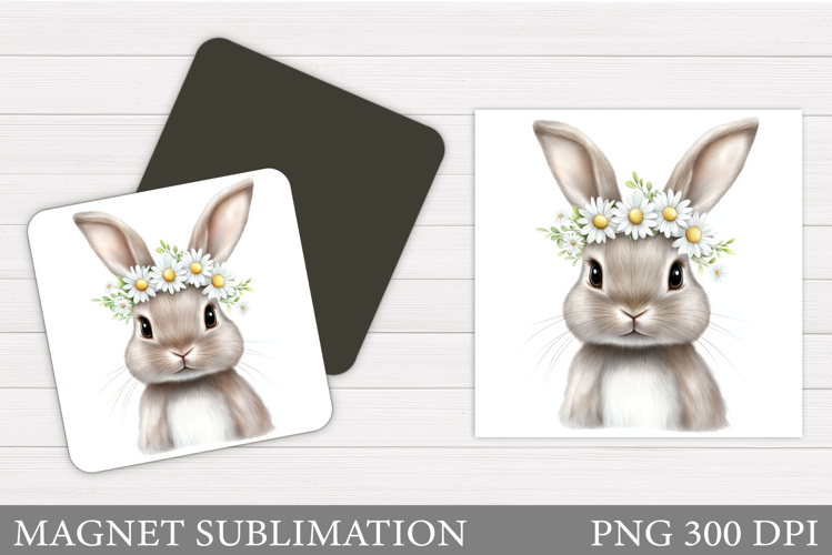 Cute Bunny Magnet Design. Cute Bunny Sublimation